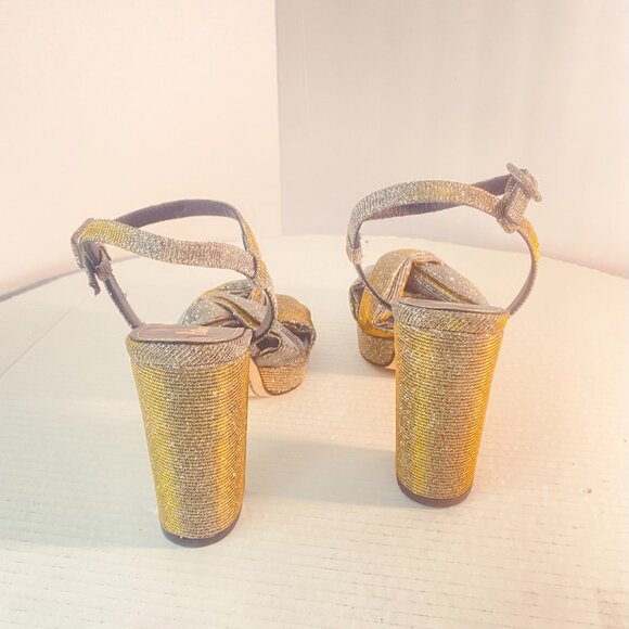 Glittery Boden Platform Sandals – Made in Spain – Size EU 41 / US Women’s 9.5–10 - Picture 6 of 17